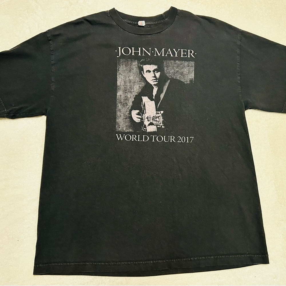 John Mayer World Tour Shirt 2017 Size XL Black